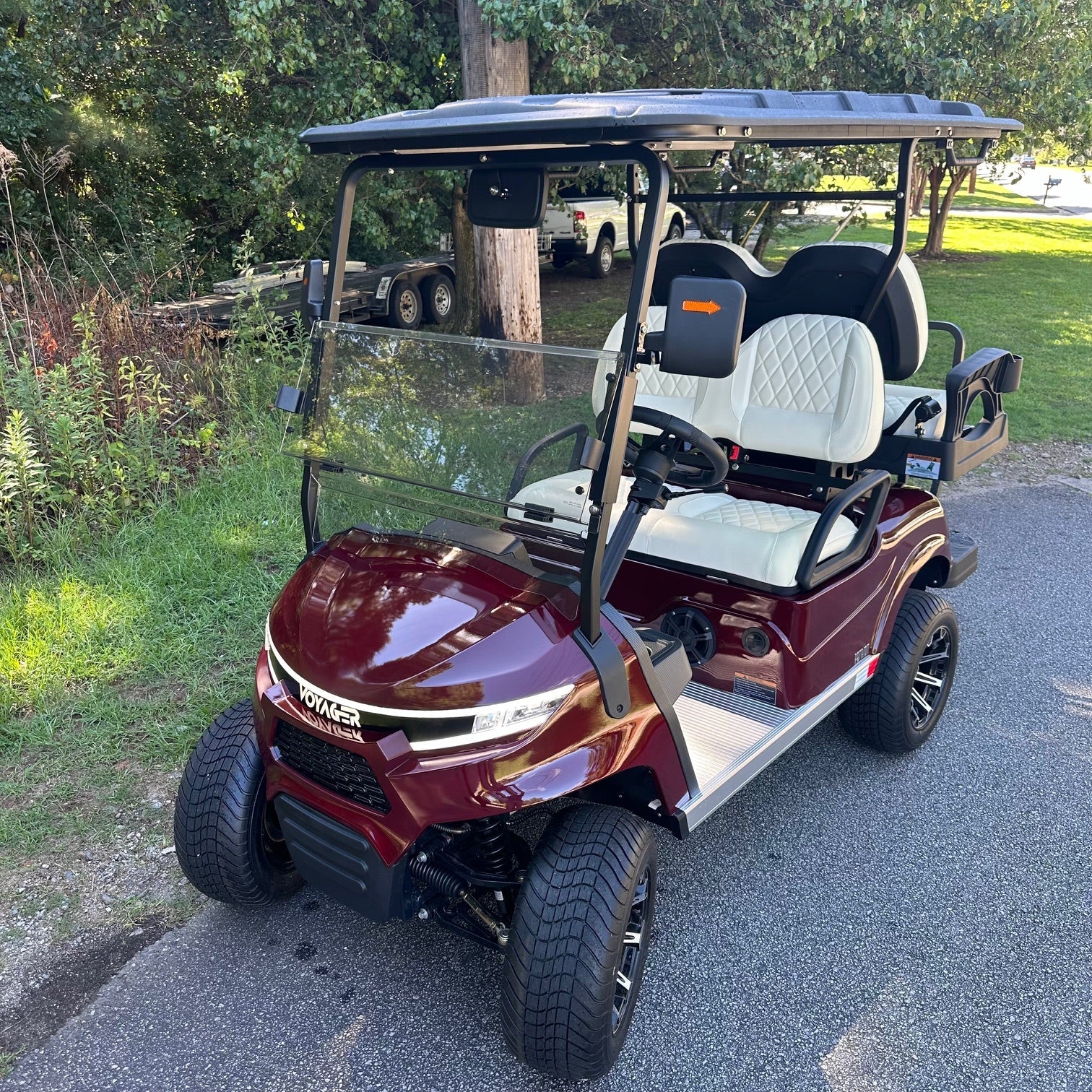 *ON SALE!* Voyager Patriot 4-Passenger 2025 72V Lithium - Canyon Crimson $12,495