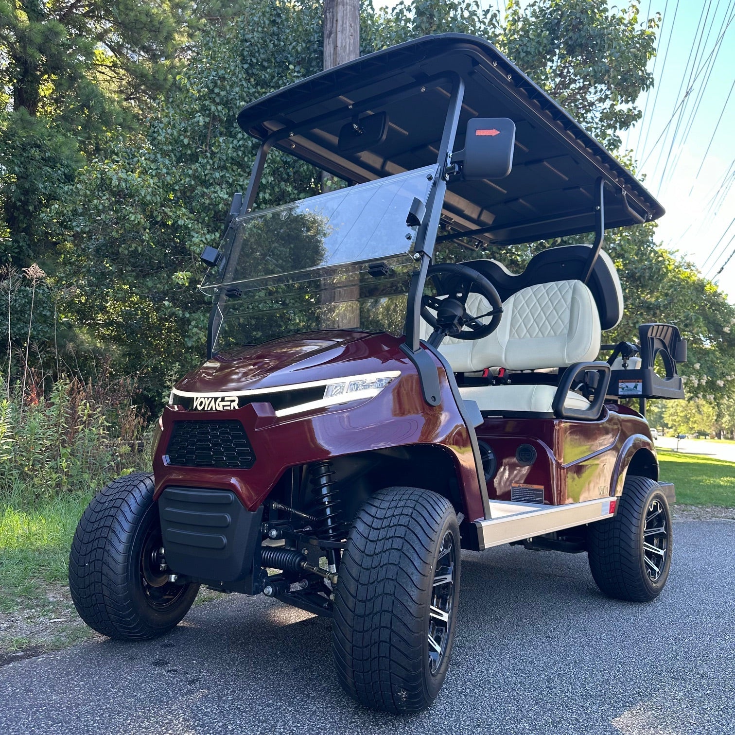 *ON SALE!* Voyager Patriot 4-Passenger 2025 72V Lithium - Canyon Crimson $12,495