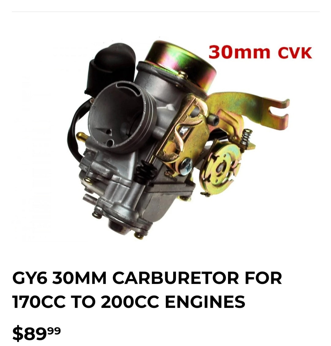 232cc GY6 Go-Kart Upgrade Engine and Package for ALL GY6 Buggies